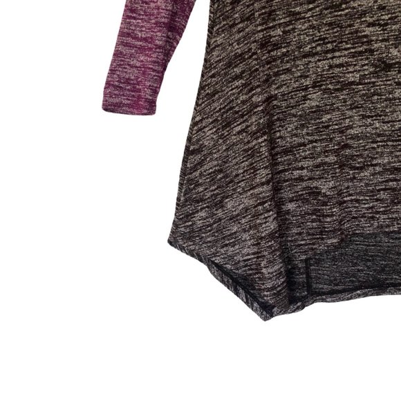 LOGO by Lori Goldstein Space Dye Color-Blocked Top - Picture 7 of 8